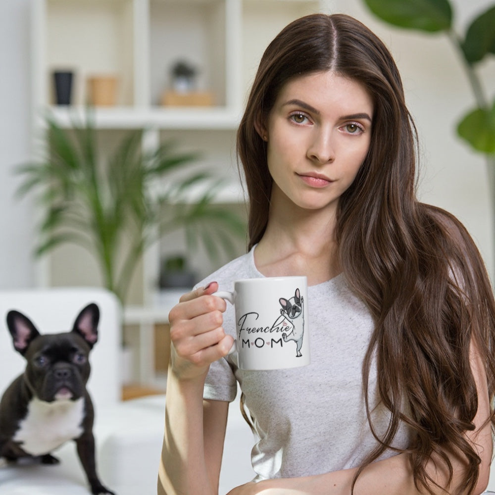 Frenchie Mom Mug 11oz – French Bulldog Coffee Cup, Dog Mom Gift, Cute Frenchie Lover Present