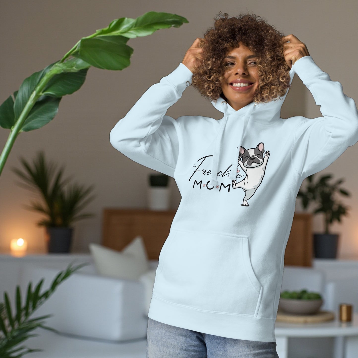 Frenchie Mom Hoodie: French Bulldog Sweatshirt - Dog Lover Gift