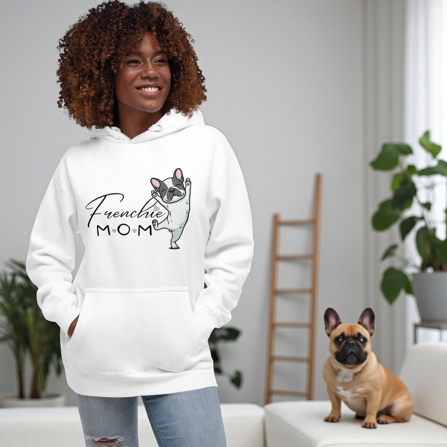 Frenchie Mom Hoodie: French Bulldog Sweatshirt - Dog Lover Gift
