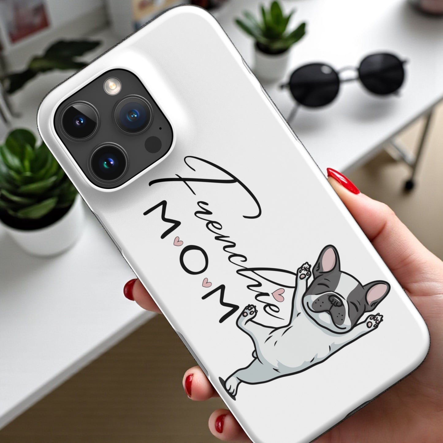 Frenchie Mom Snap case for iPhone® – French Bulldog Phone Cover, Dog Mom Gift, Cute Frenchie Lover Case Snap case for iPhone®