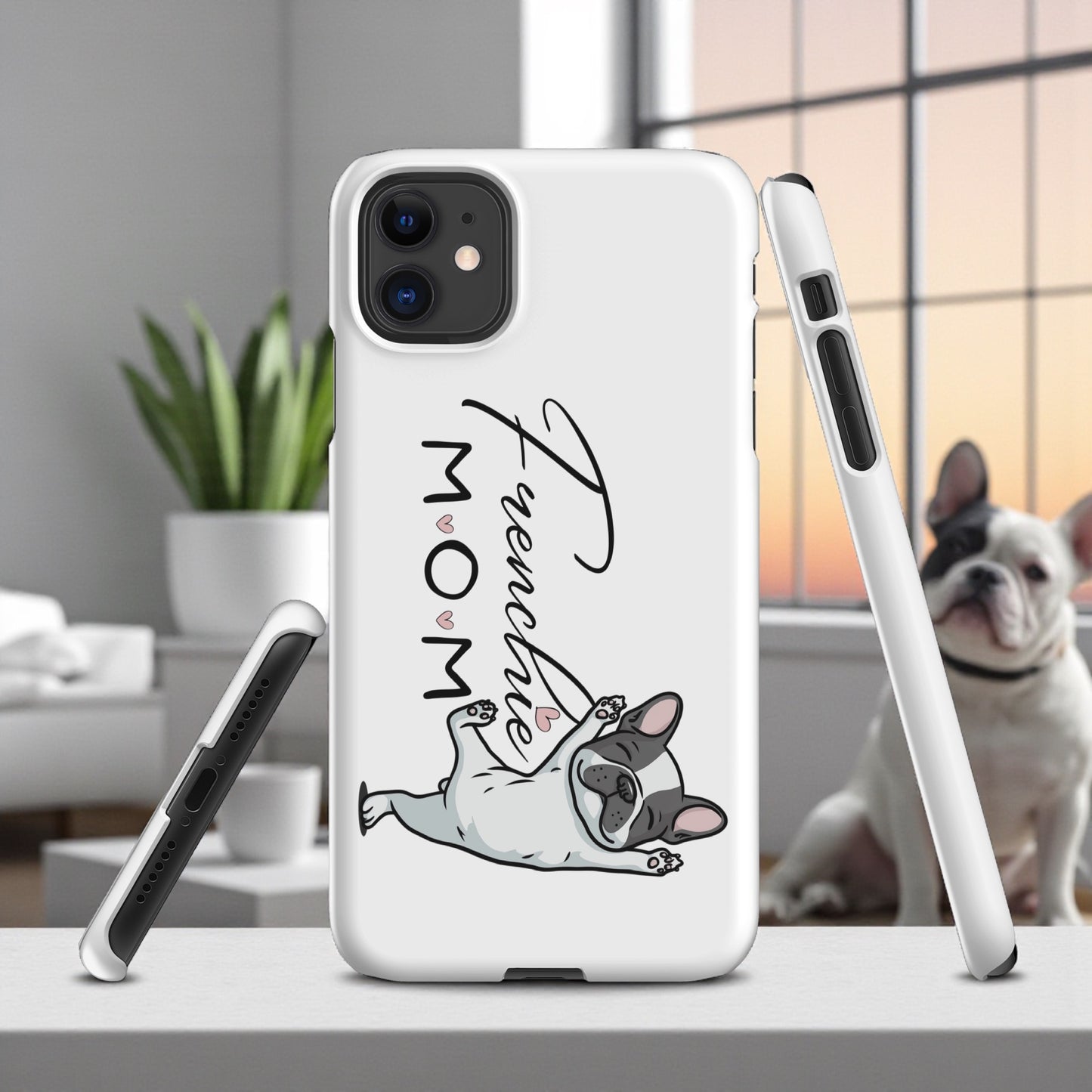 Frenchie Mom Snap case for iPhone® – French Bulldog Phone Cover, Dog Mom Gift, Cute Frenchie Lover Case Snap case for iPhone®