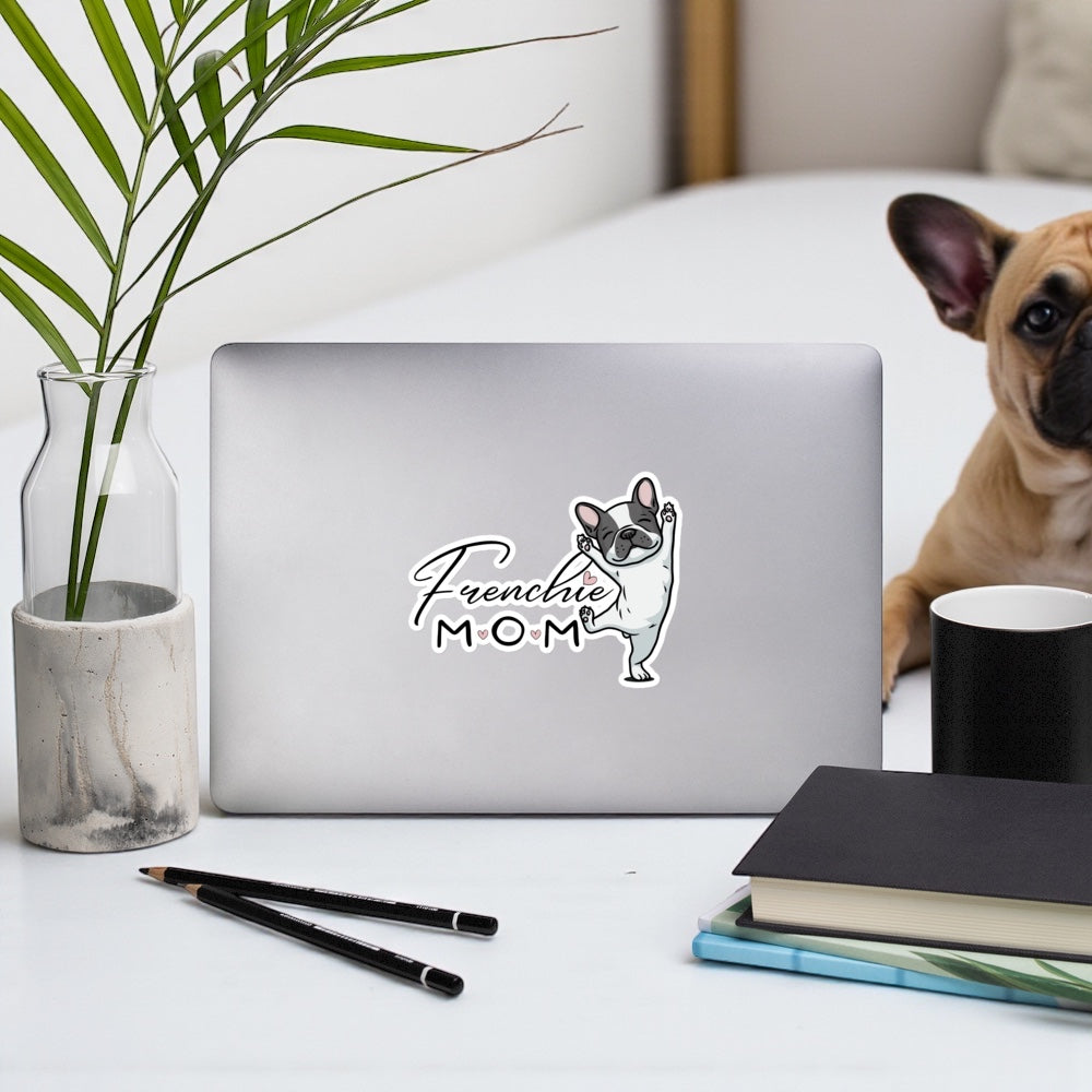 Frenchie Mom Vinyl Sticker: French Bulldog Decal, Dog Mom Gift