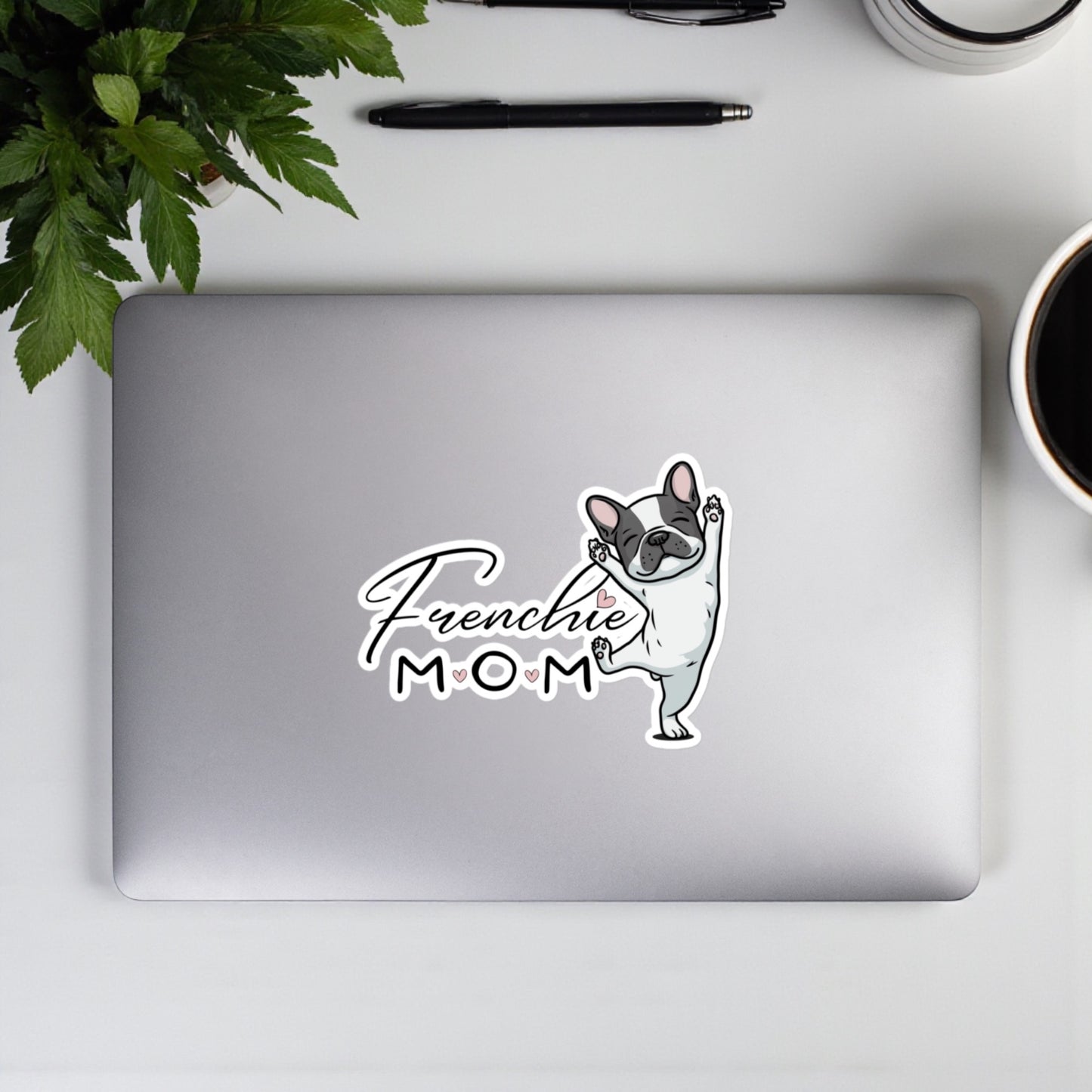 Frenchie Mom Vinyl Sticker: French Bulldog Decal, Dog Mom Gift