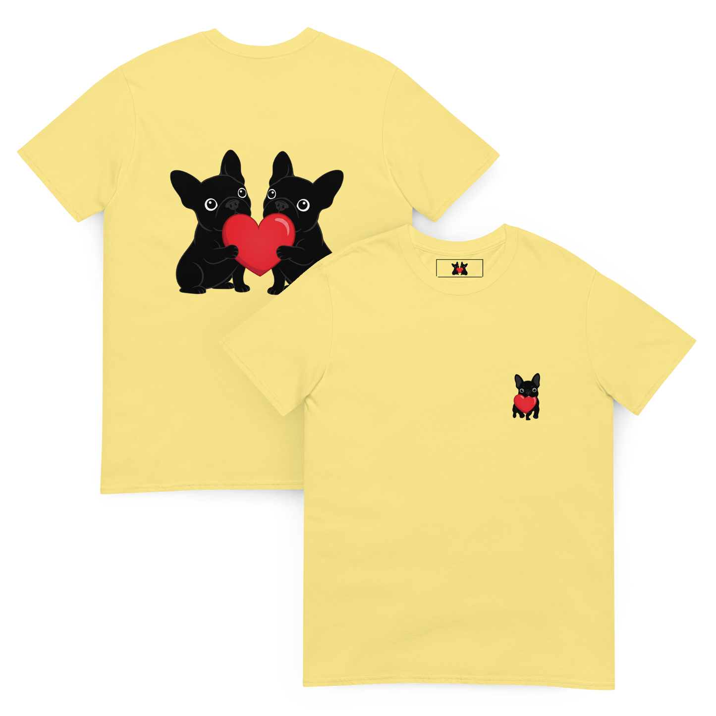 French Bulldog Valentine T-Shirt – Matching Frenchie Couple Tee
