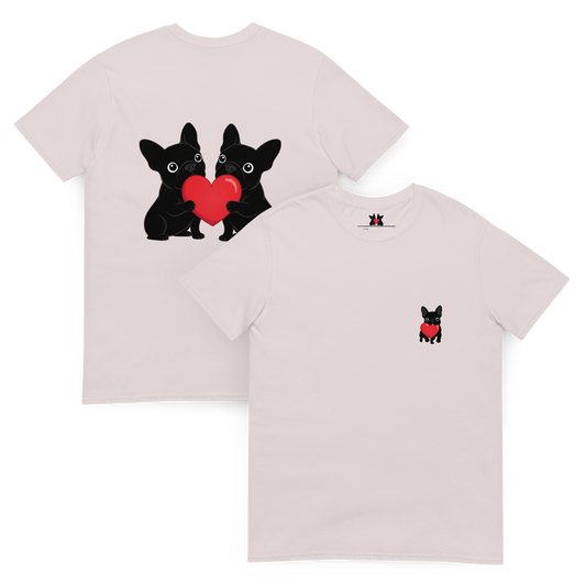 French Bulldog Valentine T-Shirt – Matching Frenchie Couple Tee
